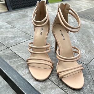 Man-made upper, strappy sandals